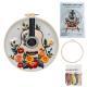 Guitar Flower Embroidery Material Package