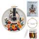 Guitar Flower Embroidery Material Package