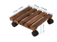 Removable flower stand-square 25*25cm-carbonized color-1 pack - Option1