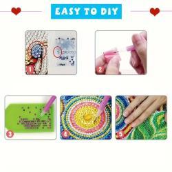 DIY Diamond Painting Kit Birthday Card Kit, Unique Landscape Pattern Design, Water Diamond Painting Art Mosaic Postcards, Festival Cards Perfect For Families, Friends, And Lovers, Handmade Gifts