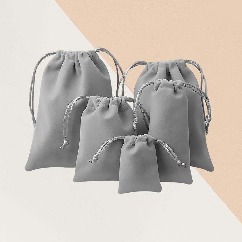 Flannelette Storage Bag-Gray - Option1