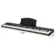 [Do Not Sell On Amazon]GPP-204 88 Key Magnetic Connection Piano Semi-Weighted Standard Digital Piano With MIDI Bluetooth, Handbag, Headphone, For Piano Lover Black Color
