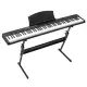 [Do Not Sell On Amazon]GPP-204 88 Key Magnetic Connection Piano Semi-Weighted Standard Digital Piano With Stand, MIDI Bluetooth, Handbag, Headphone, For Piano Lover Black Color