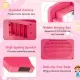 25 Keys Mini Digital Piano For Kids Age 3+, Lighted Teaching Mode With 6 Tones & 15 Demo Songs-Pink
