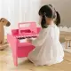 25 Keys Mini Digital Piano For Kids Age 3+, Lighted Teaching Mode With 6 Tones & 15 Demo Songs-Pink