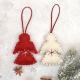 Hand-sewn Wool Felt Snowflake Socks And Elk Pendants