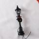 Black Streetlamp Standing Lamp Doorway Santa Claus Holiday Scene