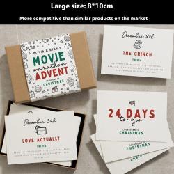 Christmas Advent Countdown Calendar Greeting Card