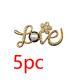 Metal Hole Shoes Accessories Buckle High Sense