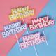 Happy Birthday Cake Decoration Card Color EVA Double Layer