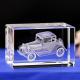 Interior Carving 3D Animal Series Crystal Statue Tourist Souvenir