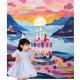 Birthday Party Layout Cake Hanging Cloth Children Background Wall
