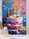 Birthday Party Layout Cake Hanging Cloth Children Background Wall