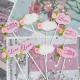 Birthday Cake Decoration Blank Writable Bowknot Flower