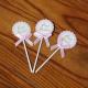 Birthday Cake Decoration Blank Writable Bowknot Flower