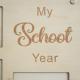 Wooden School Years Picture Frame Kindergarten To Senior Graduation Multi Slots Photo Display Wall Decor Children School Memory Keepsake Frame