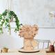 Log DIY Painted Vase Flower Ornaments Laser Engraving Wooden Flower Arrangement Crafts Mothers Day Handmade Gifts Desktop Decoration
