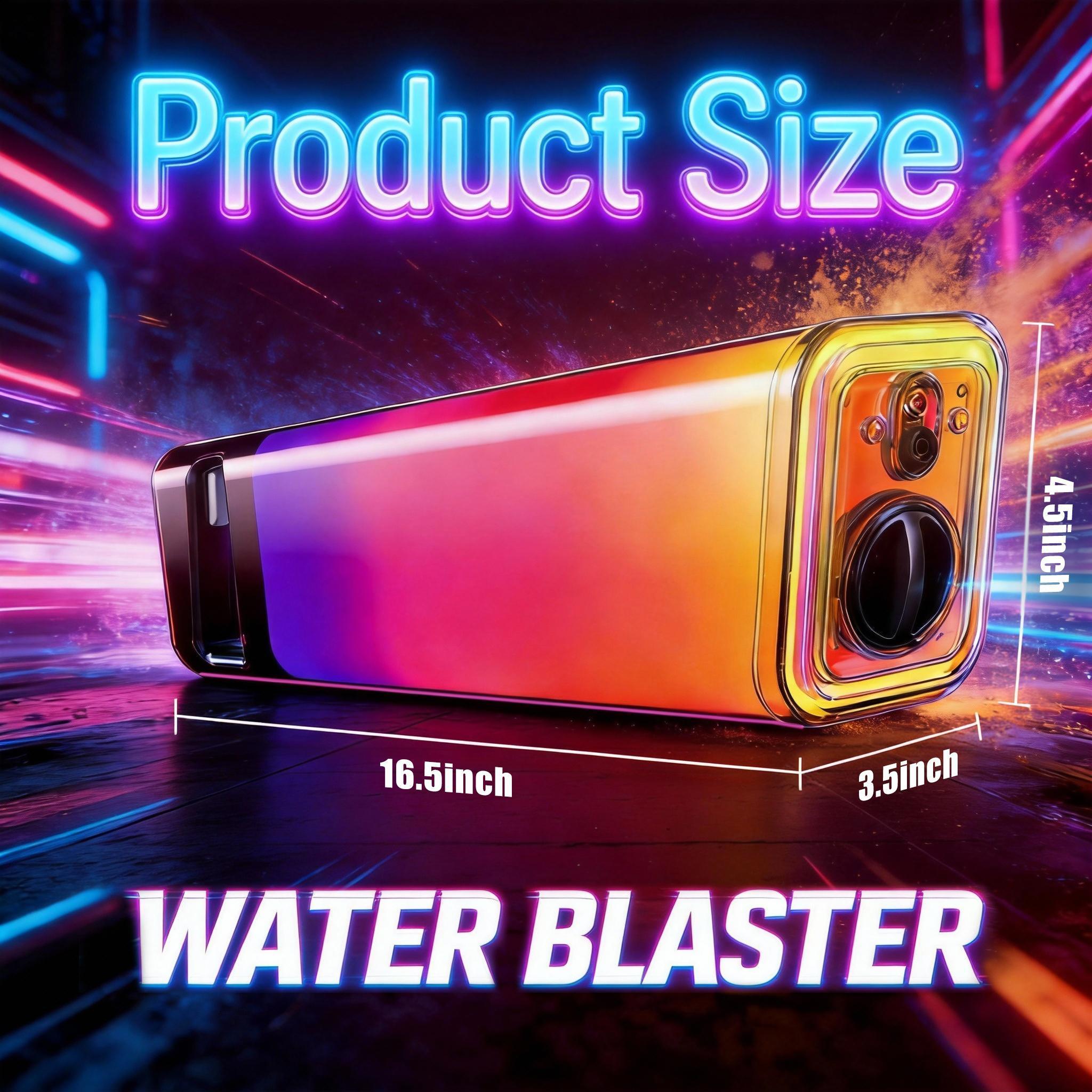 Gradient Color Electric Water Gun, Rechargeable Battery Powered Remote Shooting Toy, Suitable For Pool, Beach, And Outdoor Games