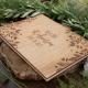 Personalized Engraved Wooden Wedding Guest Book With Custom Name & Date