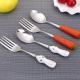 Stainless Steel Cartoon Tableware Childrens Fork And Spoon