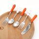 Stainless Steel Cartoon Tableware Childrens Fork And Spoon