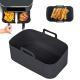 2x Air Fryer Silicone Pot Rectangle Baking Tray Basket Liners Insert Dish