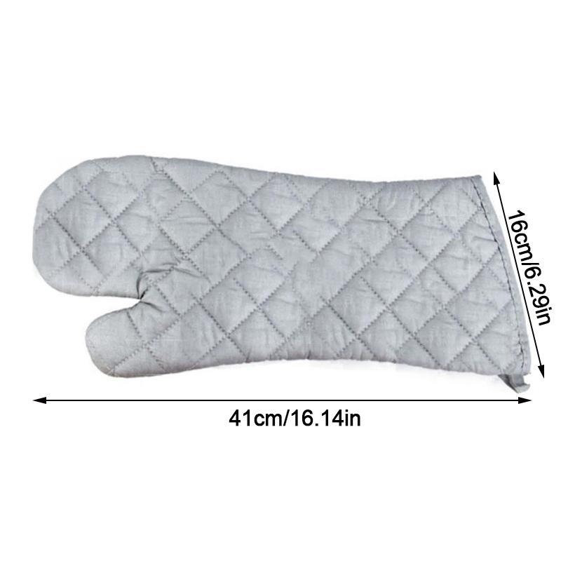 1 Piece Extra Long Oven Glove Mitts Heat Resistant Professional Flame Heat Proof Oven