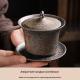 Coarse Ceramic Teapot  Kiln-transformation Pottery Gongfu Tea Set For Home Tea Brewing