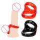 Male Vibration Sperm Lock Ring, USB Rechargeable Delay Ring, TPE Double-Ring Sperm Retention Device