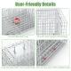 1Pc Humane Cat Trap Cage With Gloves Catch Release Live Animal Rodent Cage Collapsible Galvanized Wire For Raccoons Beavers Groundhogs Foxes Armadillos
