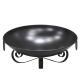 24 Inch Heavy-Duty Metal Fire Pit Bowl Outdoor Wood-Burning Firepit With Handles