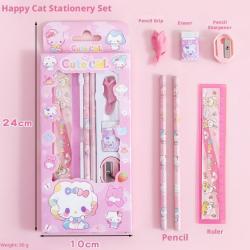 stationery-set-cat-card-hanging-model-pink-2-pencils-ruler-eraser-pencil-sharpener-pencil-holder-1-set-cjst28330440001