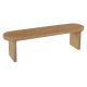 Indoor Pine Dining Bench, 62.9  L Solid Wood Seating, 350lbs Weight Capacity, Fits 3 People For Kitchen, Dining Room & Living Space