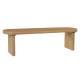 Indoor Pine Dining Bench, 62.9  L Solid Wood Seating, 350lbs Weight Capacity, Fits 3 People For Kitchen, Dining Room & Living Space