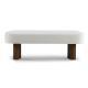 Indoor Beige Fabric Dining Bench With Walnut Color Legs, 51.57 L Upholstered Seating For Kitchen, Dining Room And Living Space,250lbs Capacity