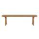 Indoor Pine Dining Bench, 62.9  L Solid Wood Seating, 350lbs Weight Capacity, Fits 3 People For Kitchen, Dining Room & Living Space