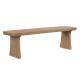 Indoor Pine Dining Bench, 62.9  L Solid Wood Seating, 350lbs Weight Capacity, Fits 3 People For Kitchen, Dining Room & Living Space