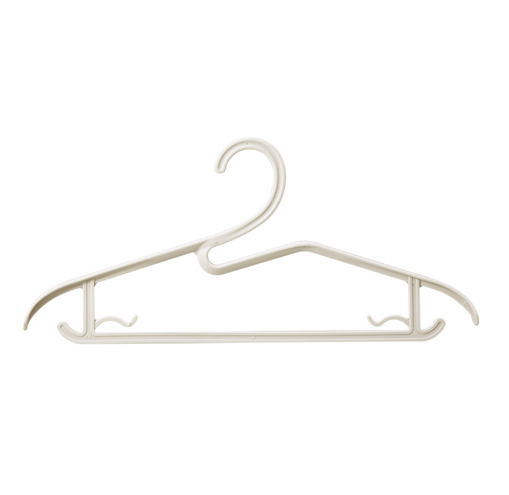 Skewed shoulder collar hanger-ivory white-pp-1 piece - Option1
