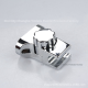 Adjustable shower base-silver-ABS plating-1 piece - Option1