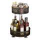 Kitchen Shelf Floor-standing Rotating Spice Rack Carbon Steel