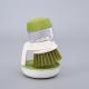 Soap Dispenser Dish Brush Palm Brush Scrub Brush Equipped With Storage Bracket And Drainage Base,Easy To Clean Kitchen Utensils And Sink,  For Cleaning Pan, Pot, Sink