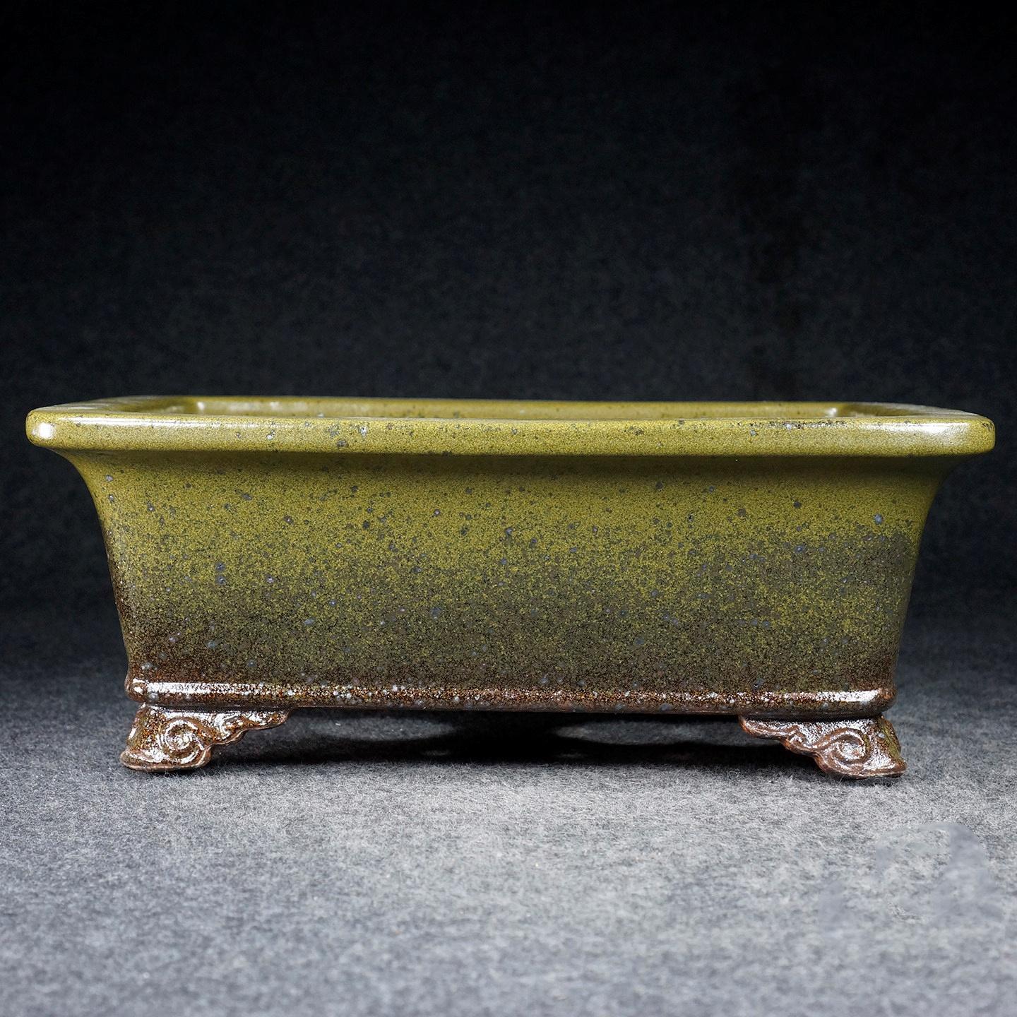 Antique Floating Mouth Deep Rectangular Pot Rhododendron And Begonia Flower Pot