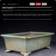 Antique Floating Mouth Deep Rectangular Pot Rhododendron And Begonia Flower Pot