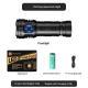 Bright Eight-Eye Monster High-Intensity Flashlight Rechargeable For Outdoor Use