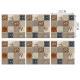 MSC025-042 Foreign Trade Bestseller 3D Mosaic Tile Stickers