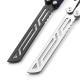 Suifeng Squid Nautilus V2 Inner-Stop Nautilus Butterfly Knife, Unsharpened, G10 Handle, PracticeTraining Knife