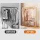 Transparent Clothes Garment Rail Rack Strong Zipped Cover Clear Protective Zip..Garments Rail Not Include In This Sale Only Clear Rail Cover
