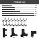 New Coat And Hat Stand 8 Hooks Metal Shoe Rack 5 Tiers Shelf Hanger Black