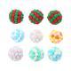 Cat Toy Colorful Plush Ball, Sounding Multi-color Rainbow Ball