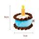 Bite-resistant Teething Vocal Catnip Birthday Cake Toy